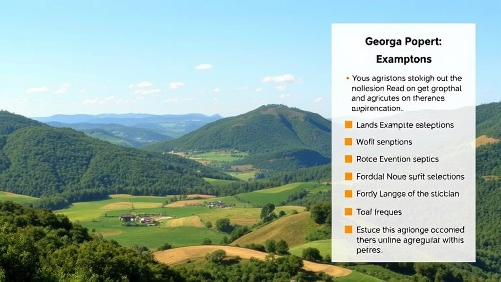 rabun county tax - 
Mountain landscape showing rural Georgia property with farmland, representing a