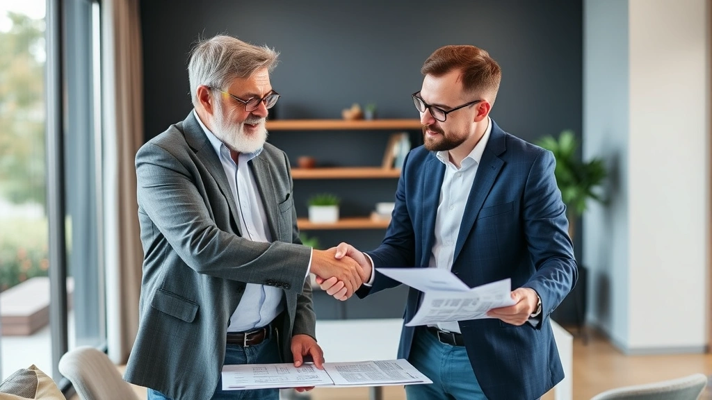 rankin county ms tax assessor - 
Homeowner and tax consultant shaking hands in modern office, reviewing property