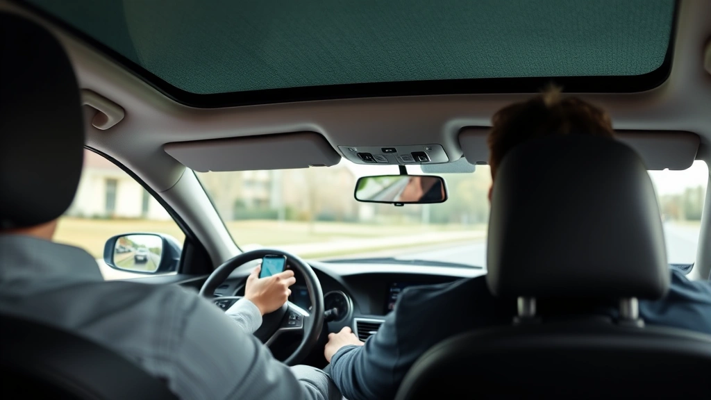 real estate agent tax deductions - 
Real estate agent driving a car with GPS visible on dashboard, representing bus
