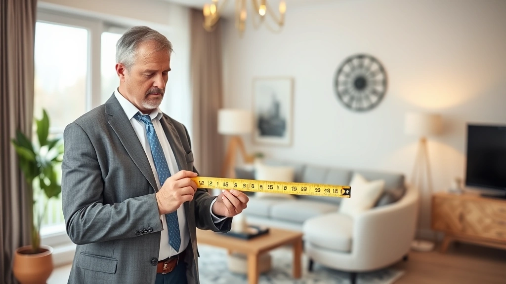 richland county property tax south carolina - 
Professional appraiser measuring home interior with measuring tape, modern home