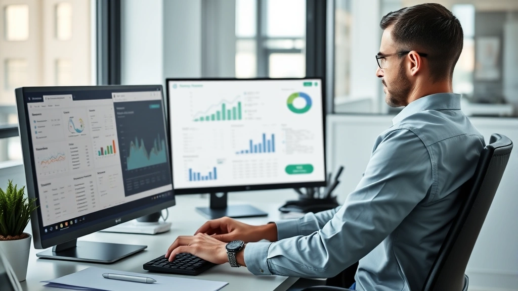 richland county sc tax - 
Business owner at computer reviewing tax software dashboard and financial sprea