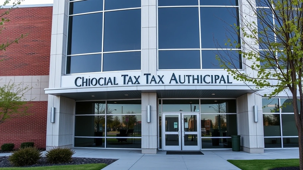 rita ohio tax - 
Modern office building exterior representing Ohio municipal government tax auth