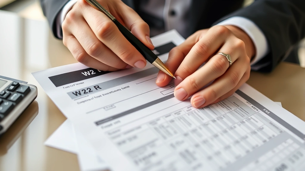 rita taxes ohio - 
Close-up of hands holding W-2 form and Ohio tax return documents with pen
