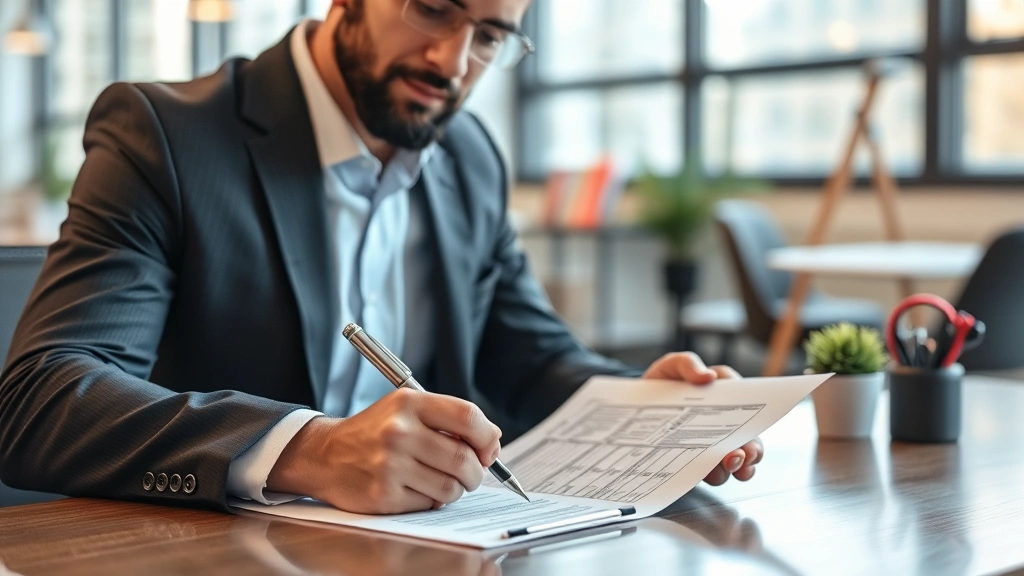 s-corp taxes for dummies - 
Business owner signing Form 2553 S-corp election paperwork with pen in contempo