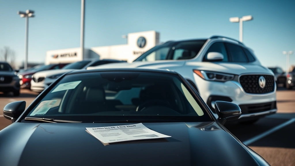 sales tax in jacksonville fl duval county - 
New vehicle on dealership lot with price tag and paperwork
