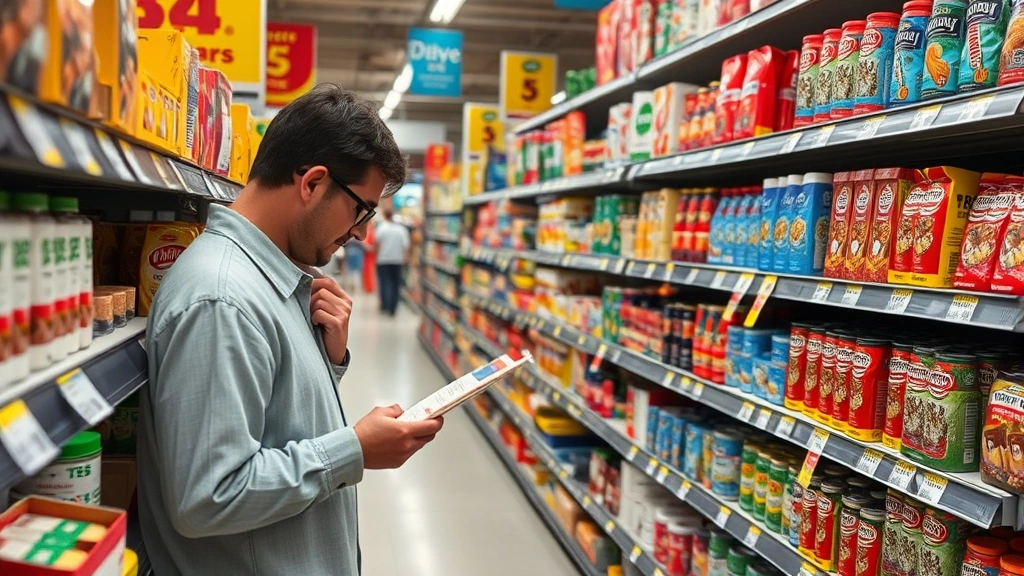 sales tax in pasadena ca - 
examining price tags and products on shelves
