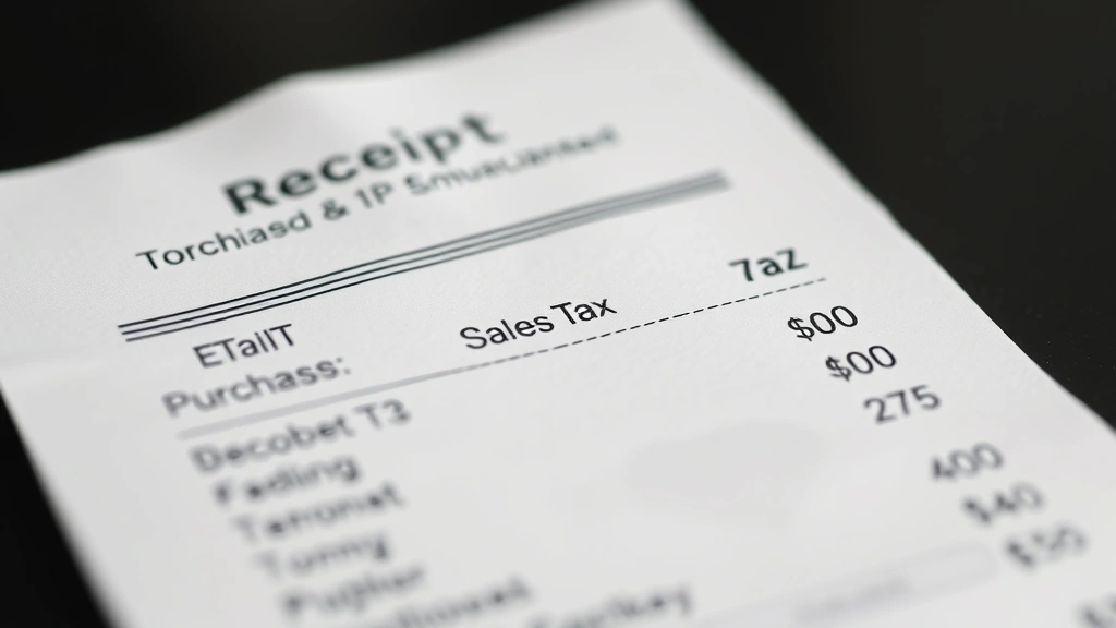 san antonio texas sales tax - 
Close-up of receipt showing itemized purchases with sales tax calculation highl