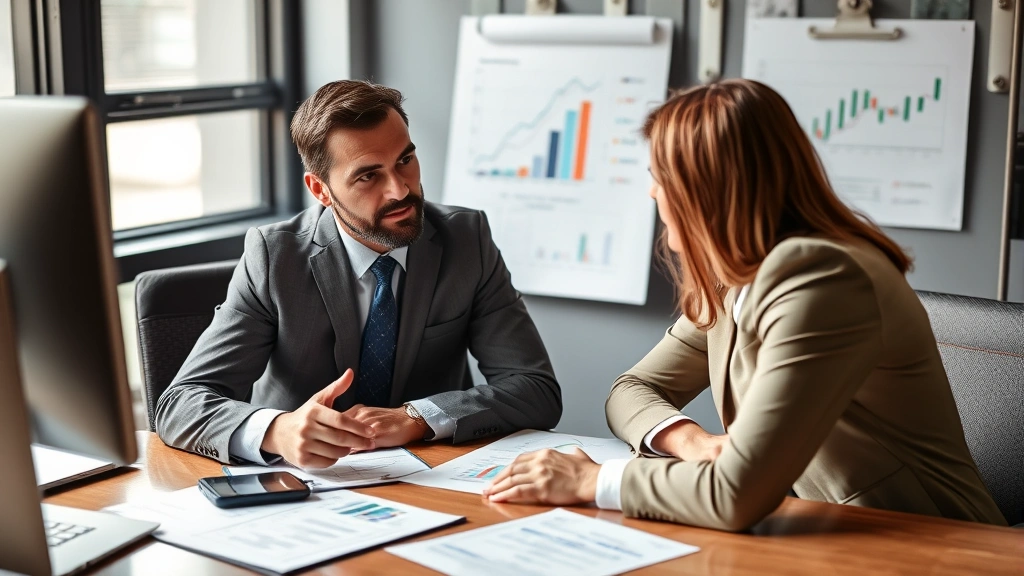 schedular tax - 
Financial advisor and client in business meeting discussing tax optimization st