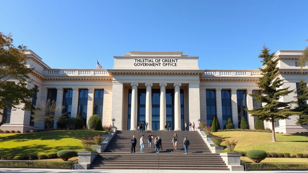 screven county tax records - 
Modern government office building exterior with classical architecture, profess