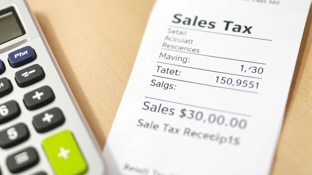 seattle tax rate sales - 
Close-up of receipt and calculator showing sales tax calculation on retail purc