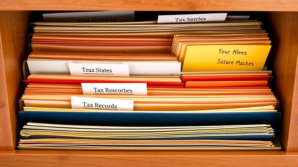 shopify sales tax - 
Organized filing system with labeled folders for different states and tax recor