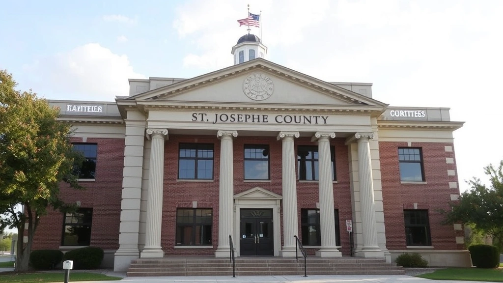 st joseph county indiana property tax - 
Courthouse building exterior representing St Joseph County government with prof