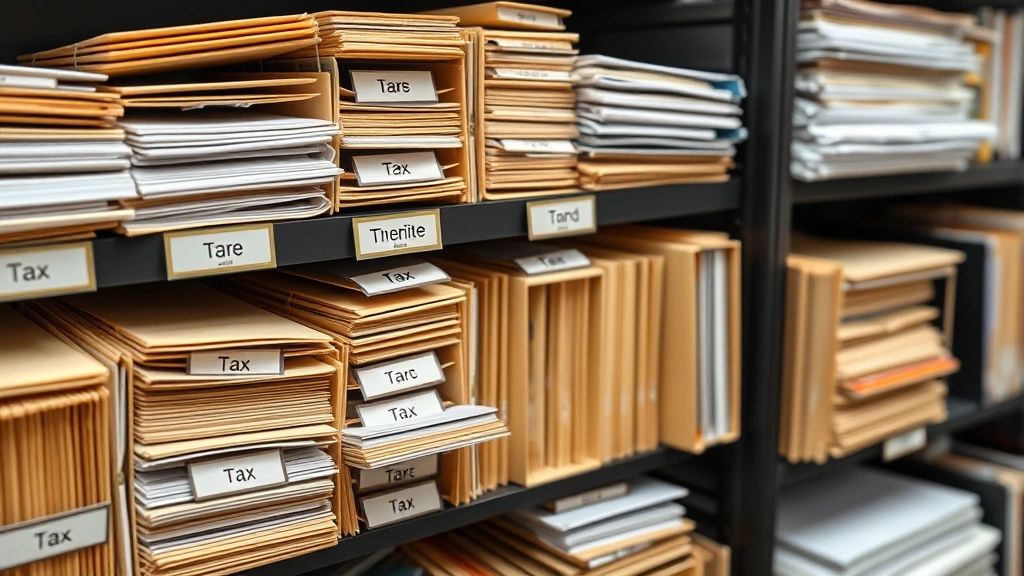 state of louisiana income tax refund status - 
Organized file system with labeled tax folders and documents neatly arranged on