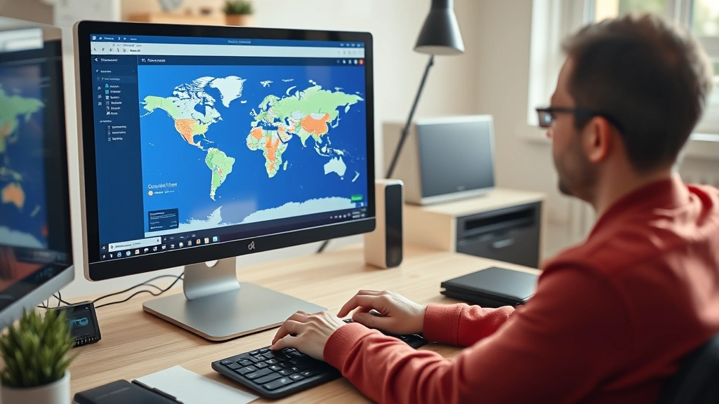 suffolk county tax map -
Person using computer to access online tax map viewer portal on desktop screen