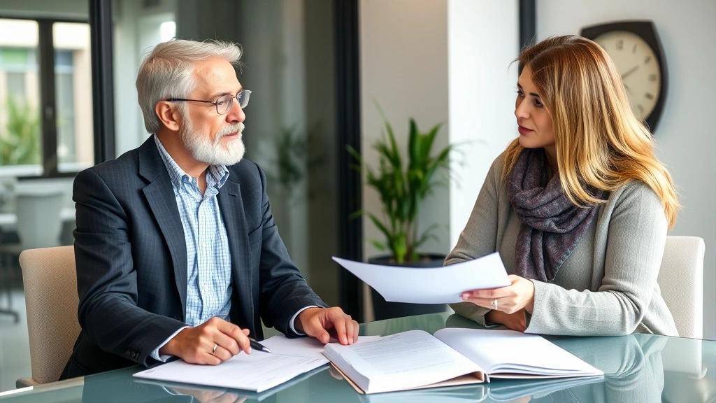 summit county ohio property tax - 
Modern office setting with property tax professional explaining assessment proc