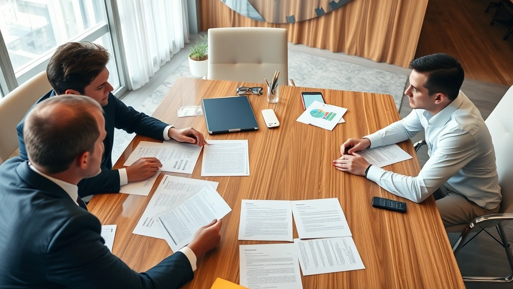 tax equity -
High-net-worth investor analyzing tax equity deal structure with multiple docum