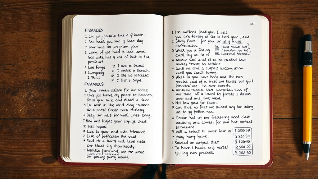 tax this dick benjamin franklin - 
Open notebook with handwritten financial notes
