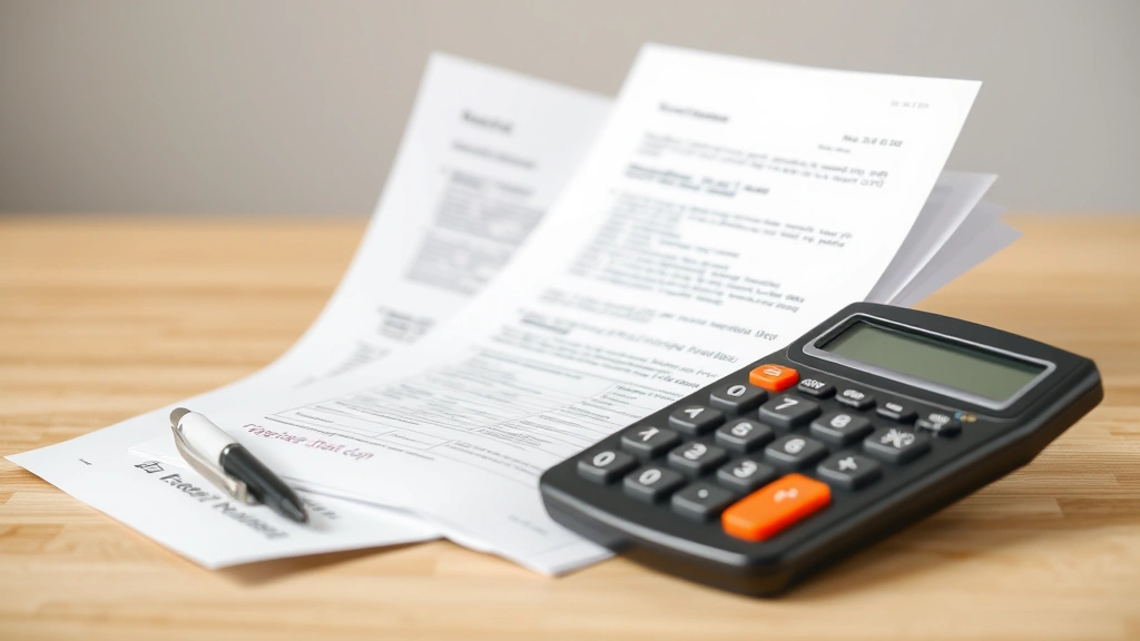 tax this dick benjamin franklin - 
documents and calculator visible
