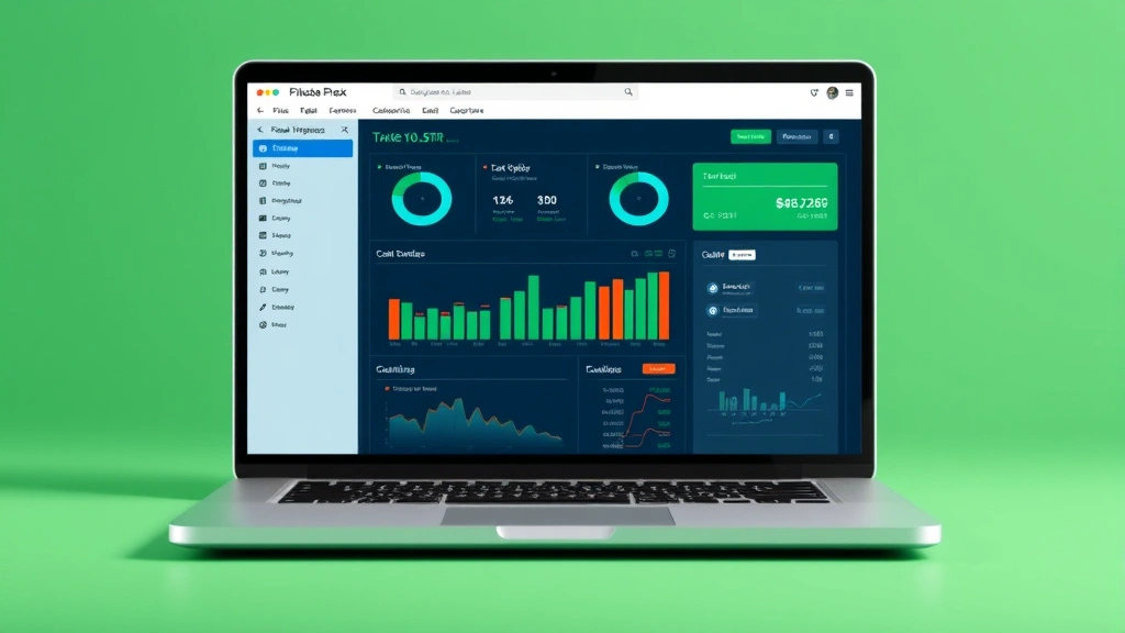 tax this dick benjamin franklin - 
Laptop screen showing tax software or financial dashboard with charts
