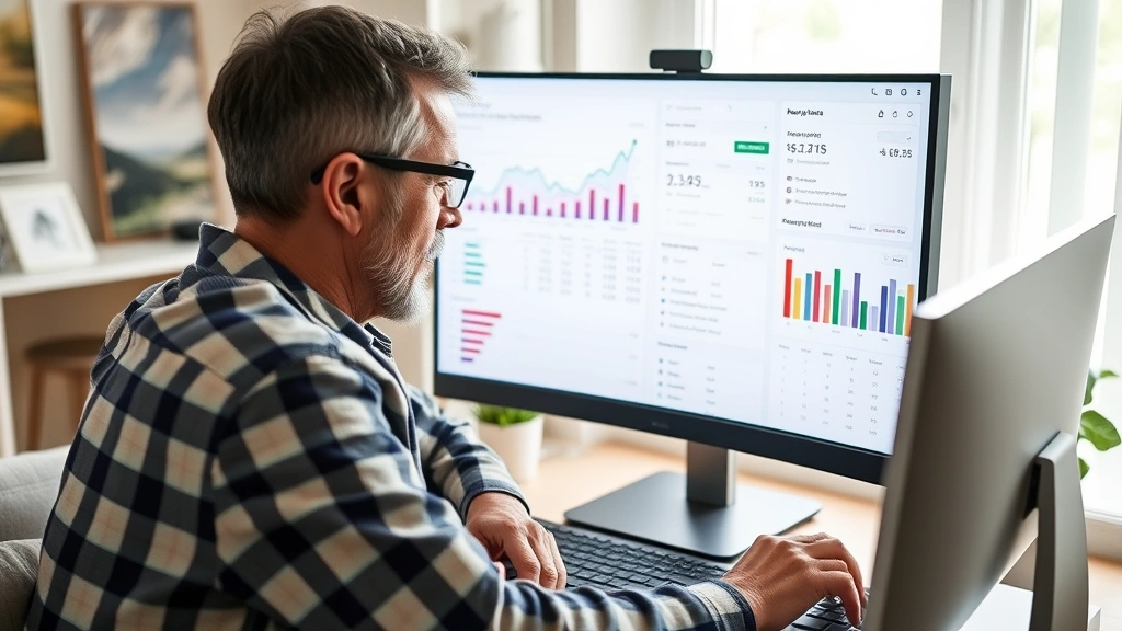 tax value vs market value - 
Homeowner looking at computer screen showing property value comparison charts a