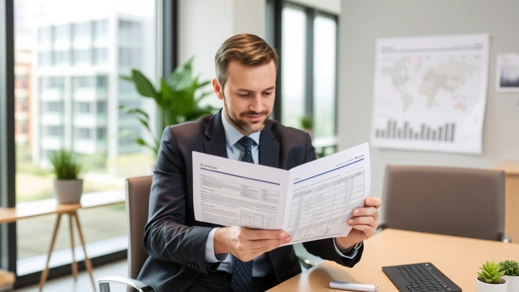 tom green county tax appraisal - 
Modern office setting with real estate professional reviewing property records 