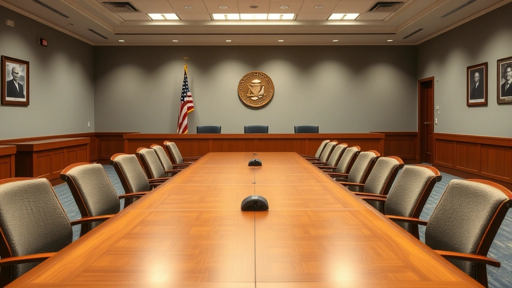 troup county ga tax assessor -
Board of Equalization hearing room with long wooden table, professional setting