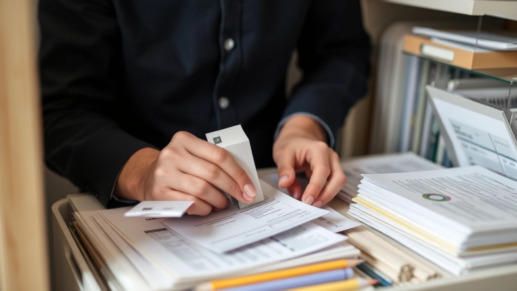 trump pet tax deduction - 
Person organizing receipts and documents in filing system, demonstrating proper