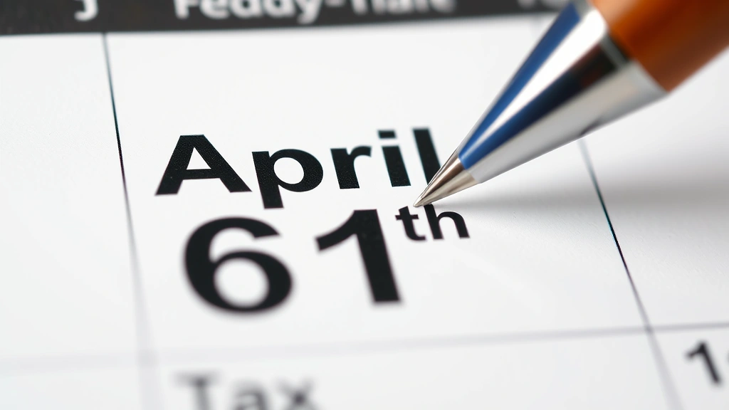uk tax year - 
Close-up of calendar highlighting April 6th date with pen, representing UK tax 