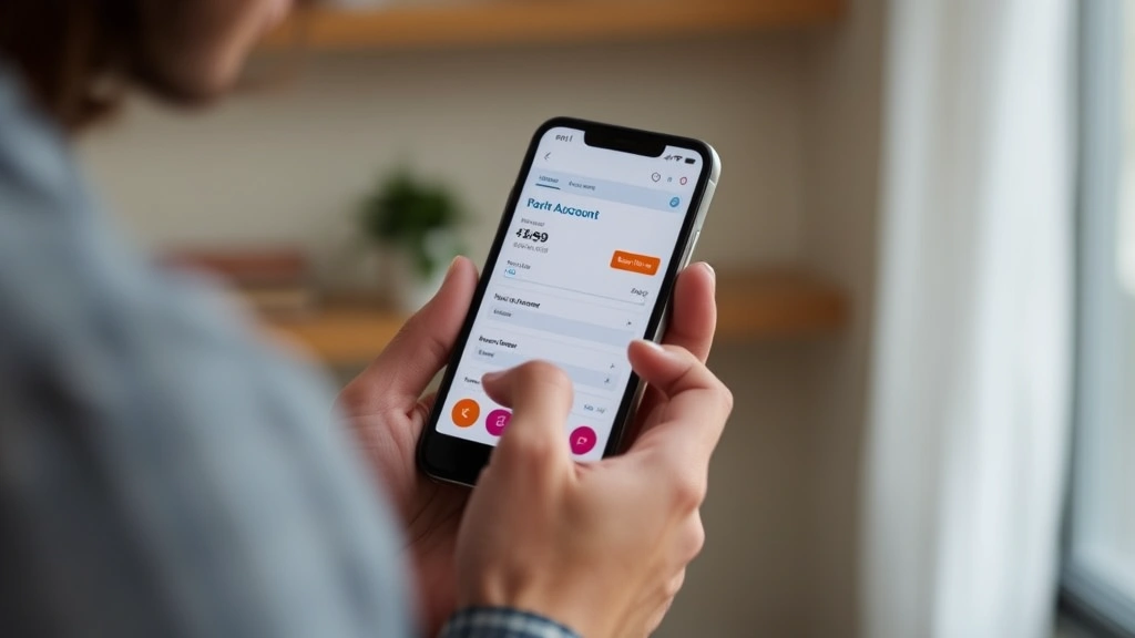 uk tax year - 
Person holding smartphone checking HMRC tax account online with confident expre