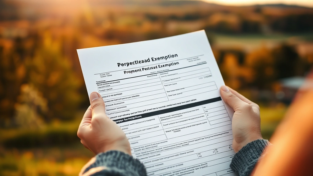 vermont property tax -
Close-up of hands holding property tax bill and homestead exemption form, Vermo