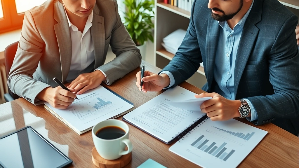 virginia sales tax on food -
Professional meeting between tax consultant and client reviewing financial docu