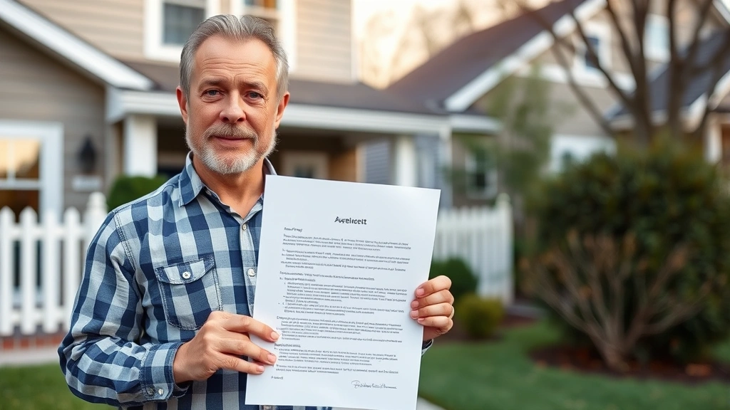 volusia county property tax - 
Homeowner holding property assessment letter with concerned expression, standin