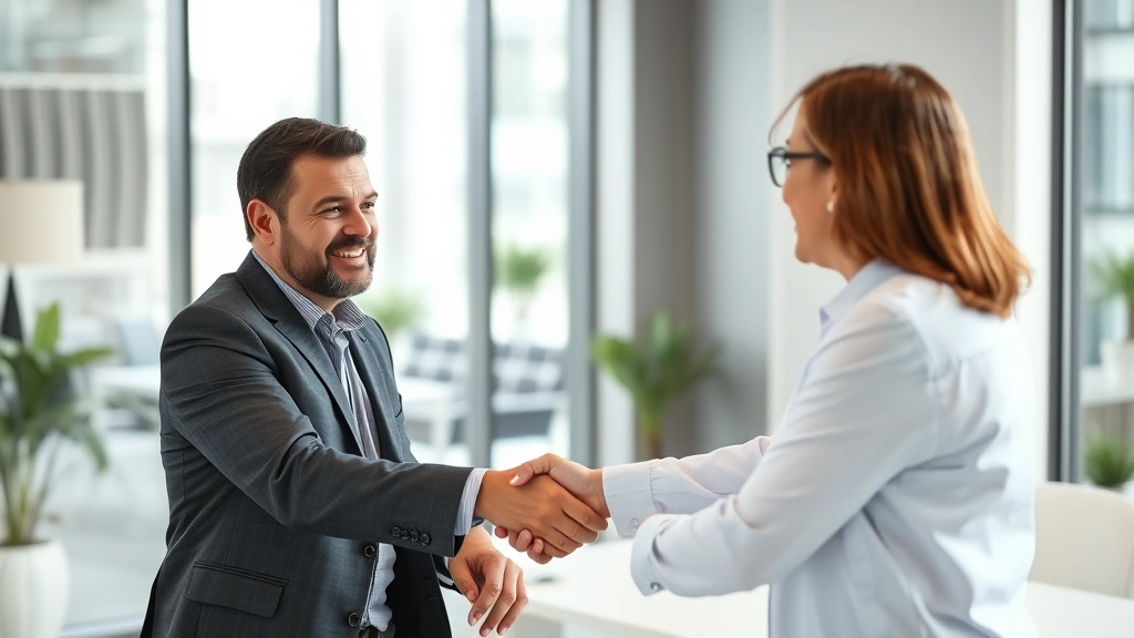 vt sales tax -
Tax professional handshake with business client in modern office, discussing ta