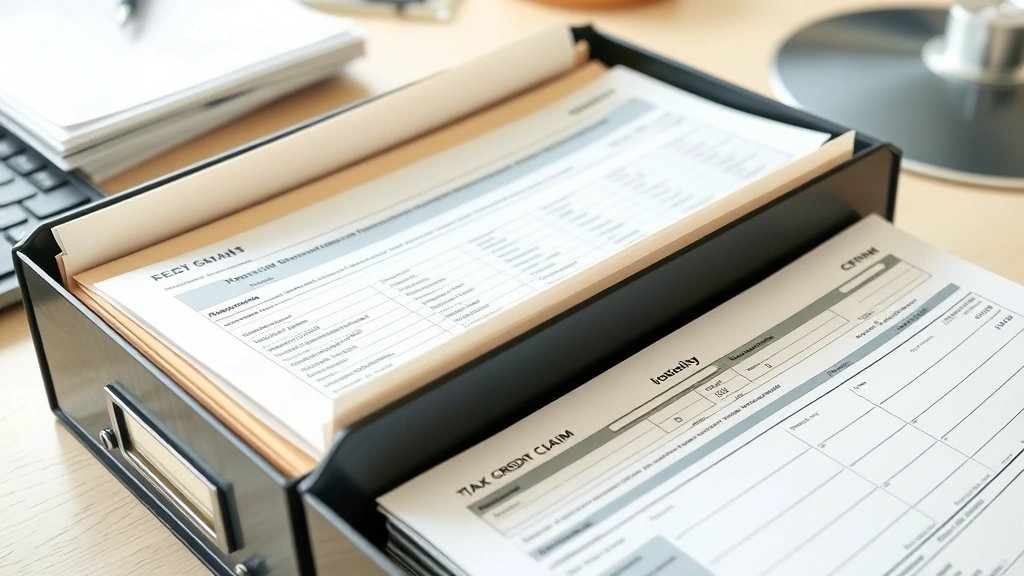 washington ev tax credit - 
Organized file folder containing vehicle documentation, income statements, and 