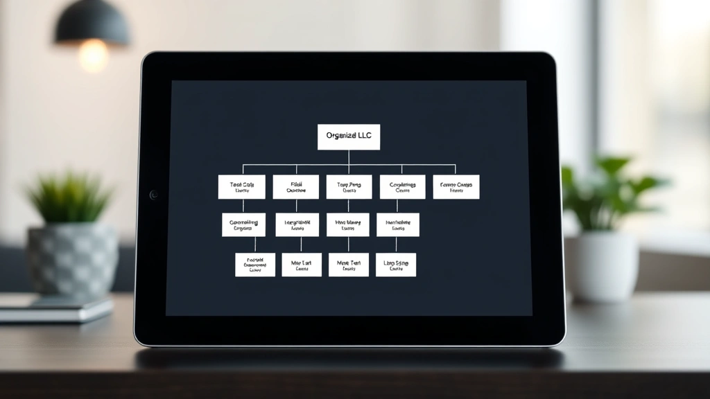 what is a disregarded entity for tax purposes - 
Organized LLC business structure diagram displayed on tablet or computer screen