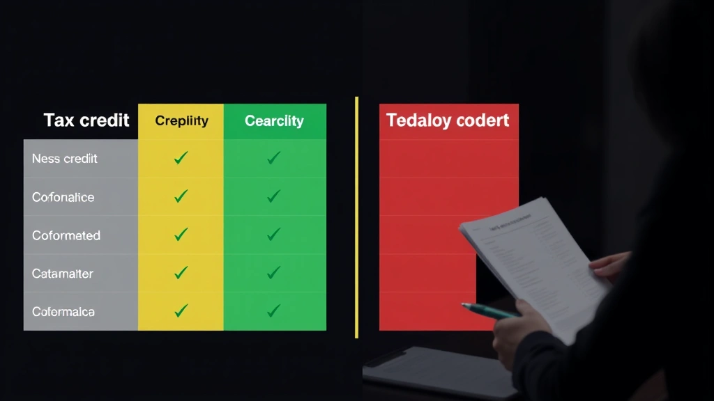 what is a non refundable tax credit -
Split screen comparison chart showing tax credit vs tax deduction with person s