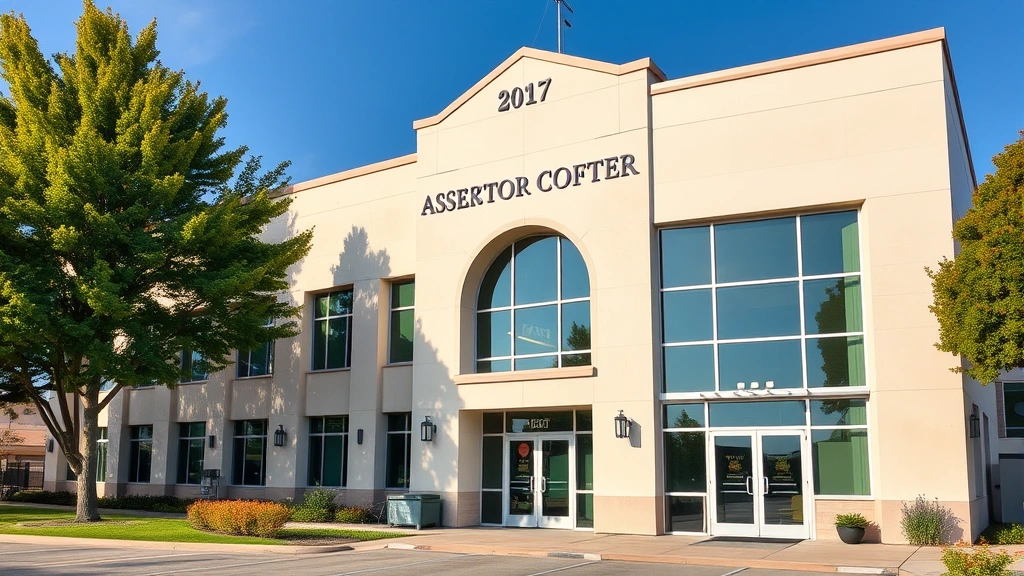 when is ca property tax due - 
California county assessor office building exterior, modern government building