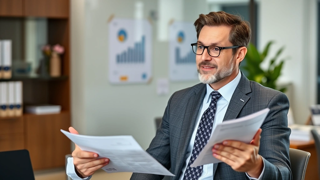 where do my taxes go -
Mature financial advisor or CPA in business attire explaining tax concepts with