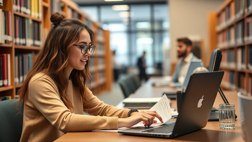 who is exempt from fica taxes - 
Young college student working at campus work-study job in library or office set