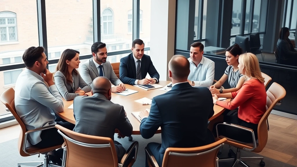 who pays tax on irrevocable trust income - 
Diverse group of financial advisors in business meeting discussing trust strate