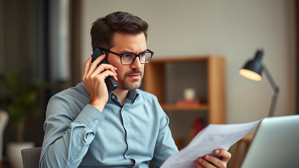 why is there a tax levy on my paycheck - 
Person in business casual clothing having a phone conversation with serious exp