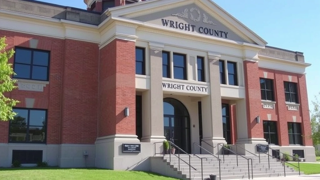 wright county mn property tax - 
County courthouse building exterior representing Wright County government offic