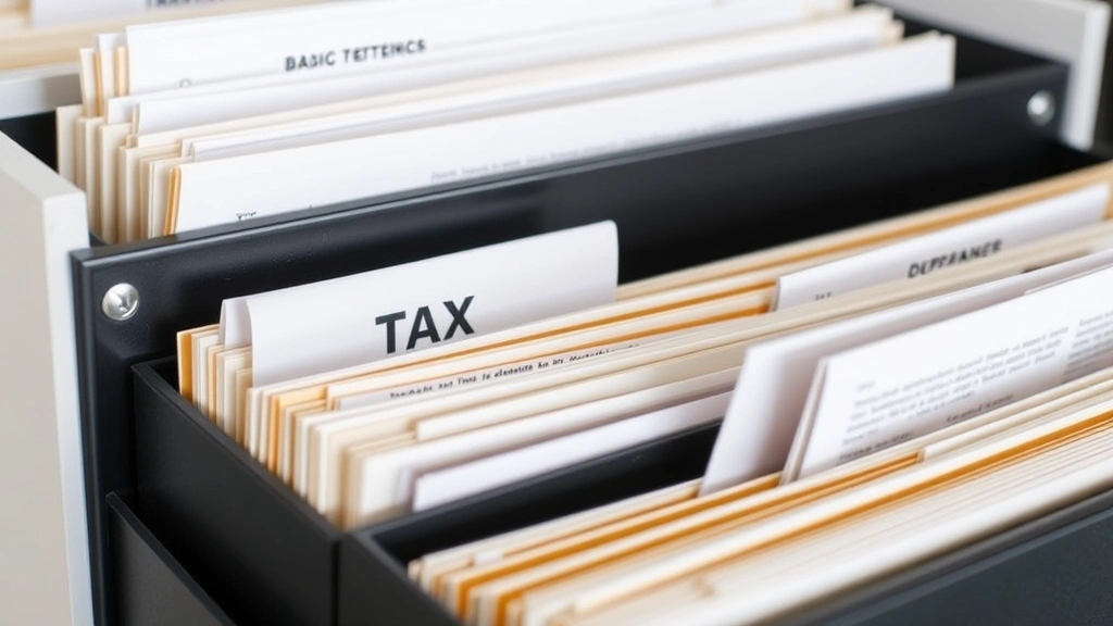 zelle tax reporting - 
Organized file folder system with tax documents
